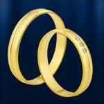 Кольцо обручальное желтое золото 585