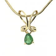 Goldanhänger mit Smaragd