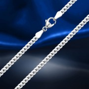 Silberkette; -armband "Snake"