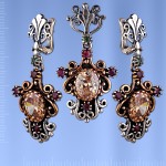 Silberset mit Citrin