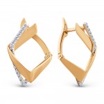 Ohrringe Rotgold 585 Zirkonia