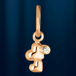 "Herzchen"-Anhaenger aus Rotgold