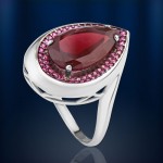 Ring mit Granat nano & Korund