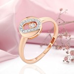Кольцо из русского золота 585 Фианит