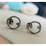 Goldohrringe mit Diamanten