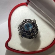 Silberring-Weihrauch mit Zirkonia