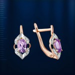 Russisches Goldschmuck Amethyst