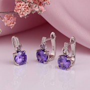 Silberset mit Amethyst & Zirkonia