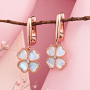 Vergoldete Ohrringe hängend