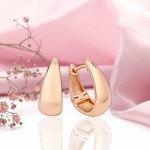 Серьги красное золото 585