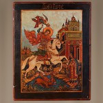 Русская Икона Святой великомученик Георгий Победоносец 