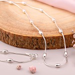 Серебрянная цепочка Змейка