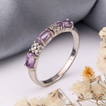 Купить кольцо с аметистом СОКОЛОВ
