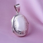 Anhaenger - Fotos Medaillon, Silber