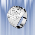 Herrenring russisches Sterling Silber