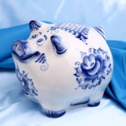 Gschel Porzellanspardose "Schwein"