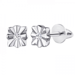 Goldohrringe mit Diamanten