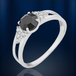 Ring mit Fianiten Silber