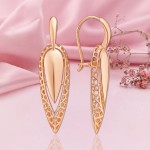 Купить золотые серьги без камней 585