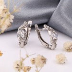 Серьги с фианитами Серебро 925 купить СОКОЛОВ