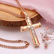 Kreuzanhänger mit Goldkette 585