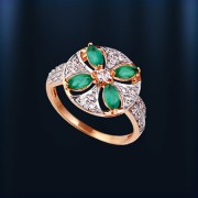  Russisches Goldschmuck Chrysopras