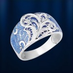  Silberring & Emaille