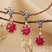 Silberset 925 mit Rubin