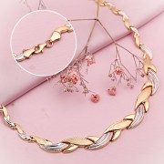 Goldcollier aus Gelbgold Weissgold 585°