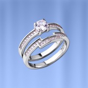 Doppelring mit Fianiten