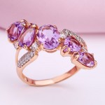  Russisches Goldschmuck Amethyst 