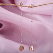 Серьги Каффы. Красное & Белое золото