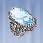 Silberring mit Topas