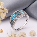 Женское кольцо из серебра 925 СОКОЛОВ