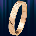 Кольцо обручальное золотое "Таллин" 