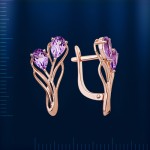 Russisches Goldschmuck Amethyst