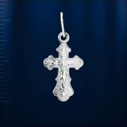 Крестик с распятием серебряный 
