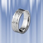 Серебряное обручальное кольцо