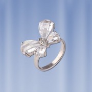 Ring "Butterfly". Silber & Kristall 