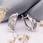 Серьги с фианитами Серебро 925 купить СОКОЛОВ