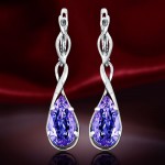 Silber Ohrringe mit Amethyst