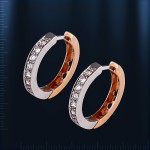 Ohrringe "Kreolen", bicolor