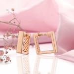 Серьги красное золото 585