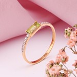 Купить золотое кольцо с хризолитом