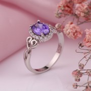 Silberring mit Zirkonia "Edel"