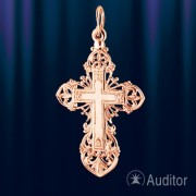 Православный крест нательный золотой