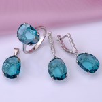 Silberset mit Fianiten