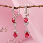 Серебряные серьги с фианитами цена