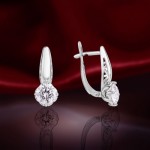 Cерьги с Камнями Swarovski® Русское Золото