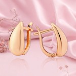 Купить золотые серьги без камней 585